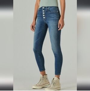 Lucky Brand Blue Ankle Cropped Jeans